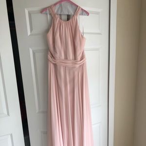 After six size 14 blush bridesmaid dress UNALTERED